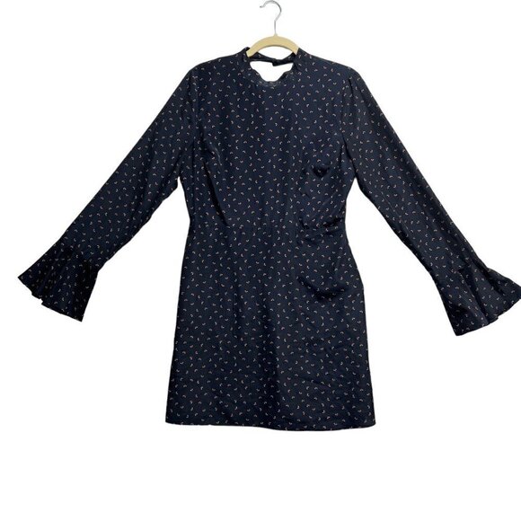 J.O.A. Bell Sleeve Open Back Dress Size L - Picture 2 of 7